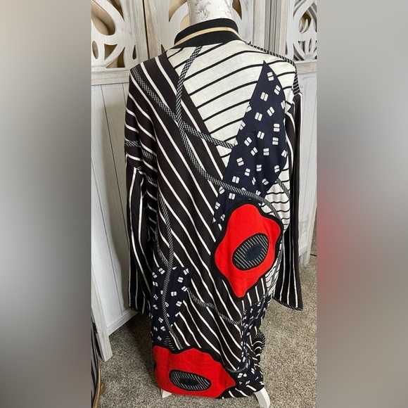 Koos Van Den Akker Vintage Women’s Maxi Coat Patchwork Quilted 80s NYC - Picture 4 of 7